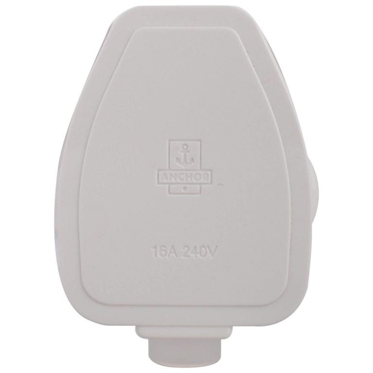 Anchor By Panasonic Polycarbonate Pin Plug Top A White Hsn