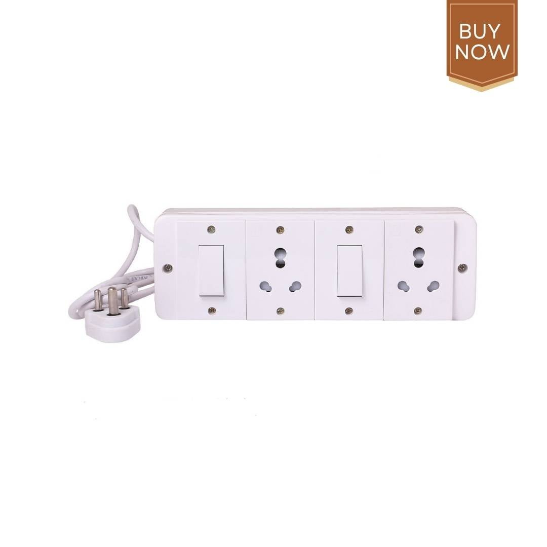 Icalsonic Wooden decorated 4 socket with switch and led light board 4 meter  Wire 10 A Five Pin Socket Price in India - Buy Icalsonic Wooden decorated 4  socket with switch and