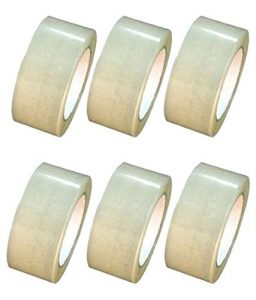 INDRICO® Cello Tape 2 inch/48mm Width x 65 Meter Length - Pack of 6 ...