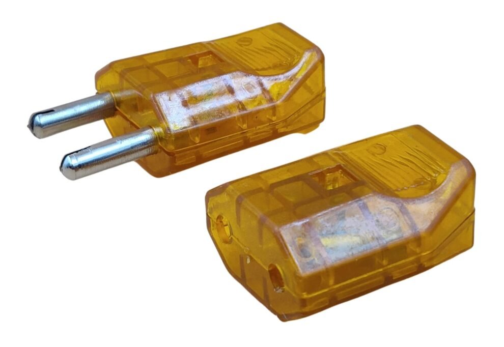 INDRICO Male Female 2 Pins Plug Top Transparent - INDRICO®