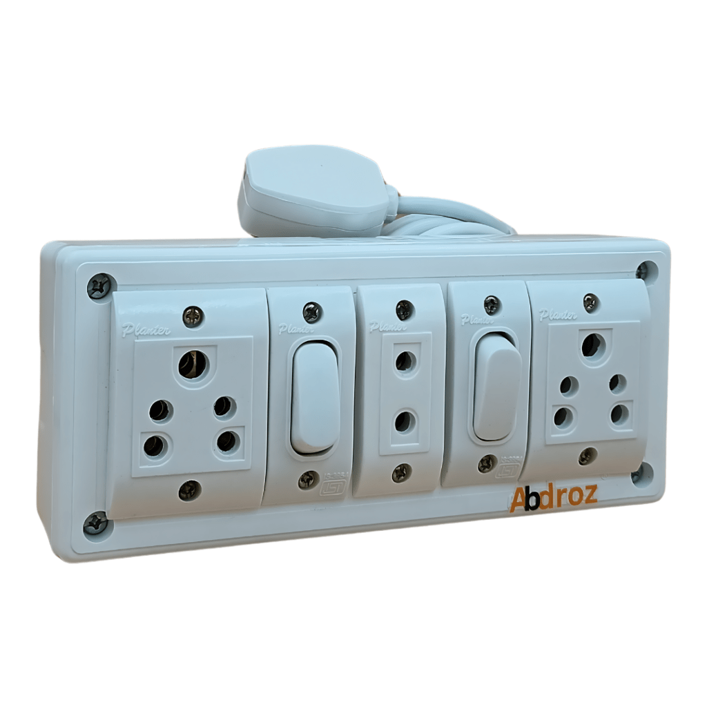 Electric Extension Code ABDROZ 16A Electric Extension Board with MCB Heavy Duty Copper Cable ...